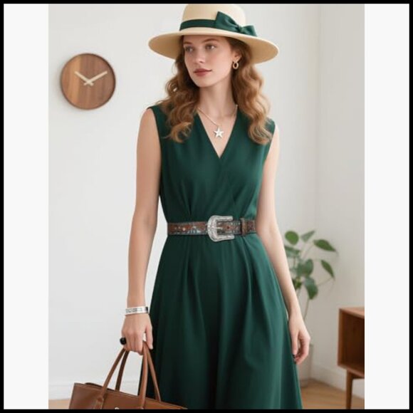 Western Belt with Carved Buckle for Jeans Pants Dresses main image 4